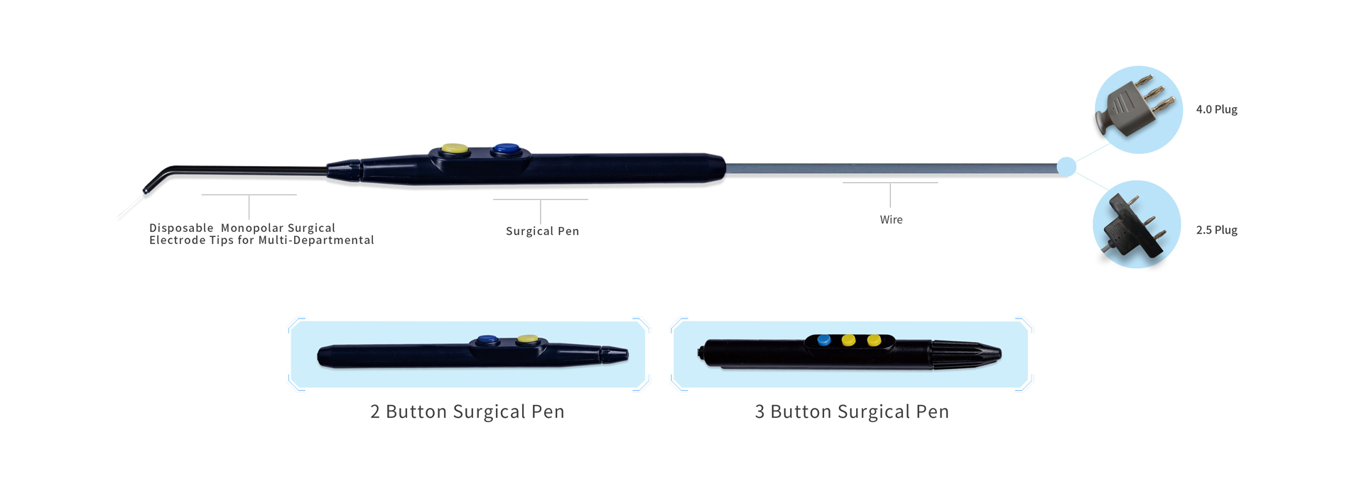 Double switch knife pen